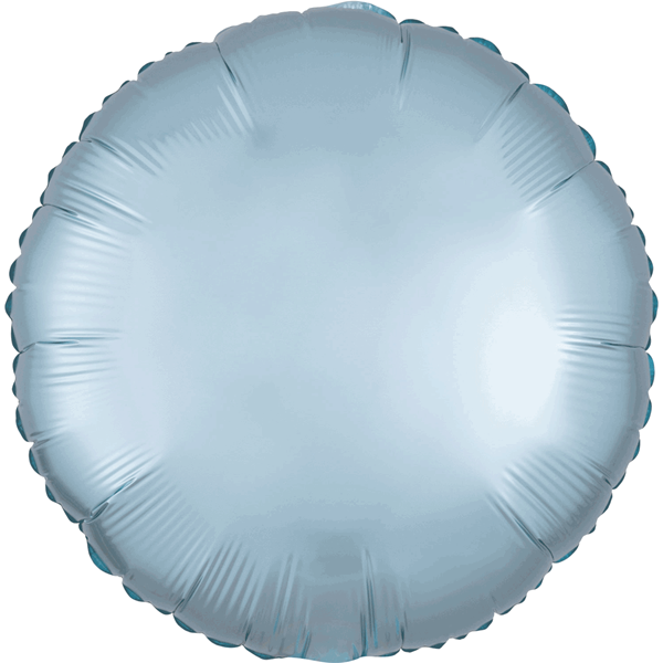 Anagram Satin Luxe Pastel Blue 18" Round Foil