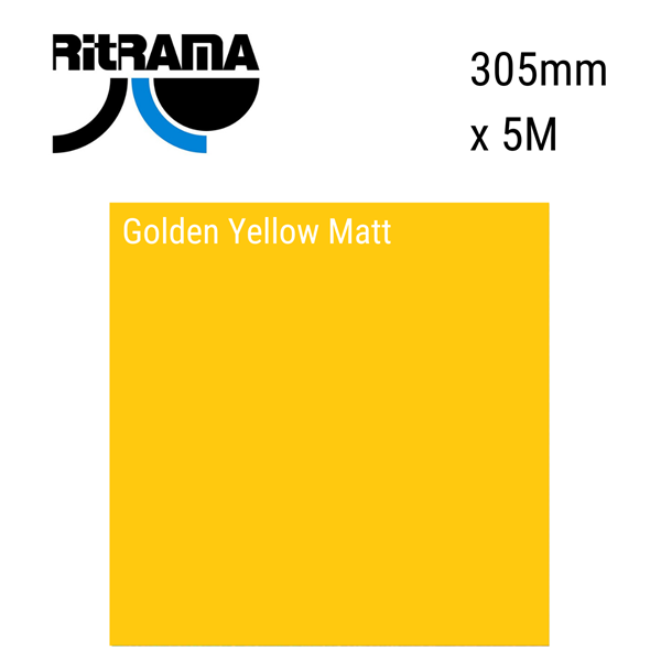 Ritrama Vinyl Matt Golden Yellow 305mm x 5m