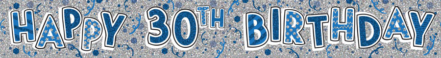 Age 30 Streamers Male Banner 2.6M 6pk