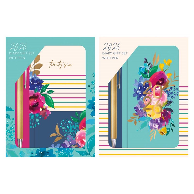 Diary Gift Set Slim WTV William Morris 2027 12pk