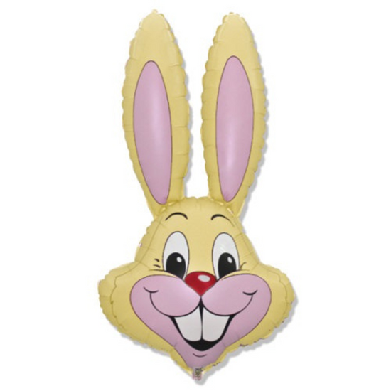 Jumbo Yellow Rabbit Head 35" Foil Head (Loose)