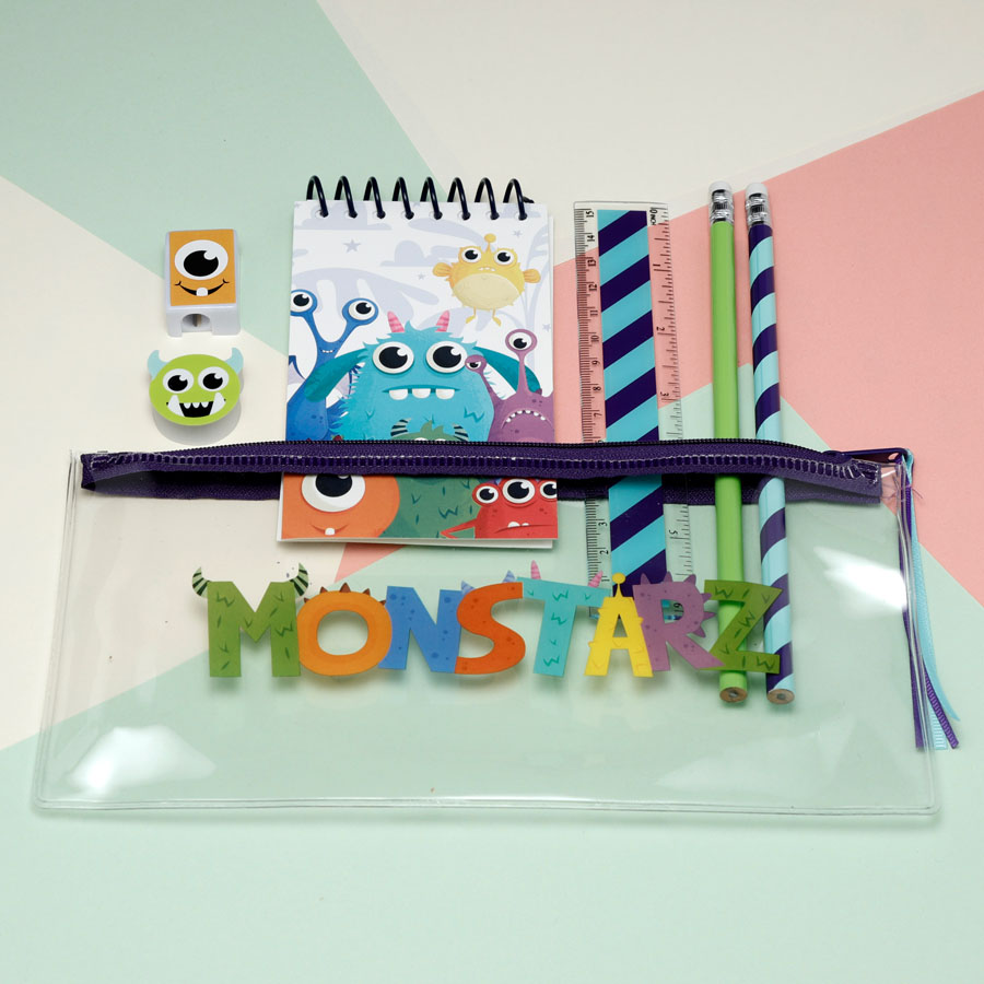 Monstarz 7 Piece Stationery Set