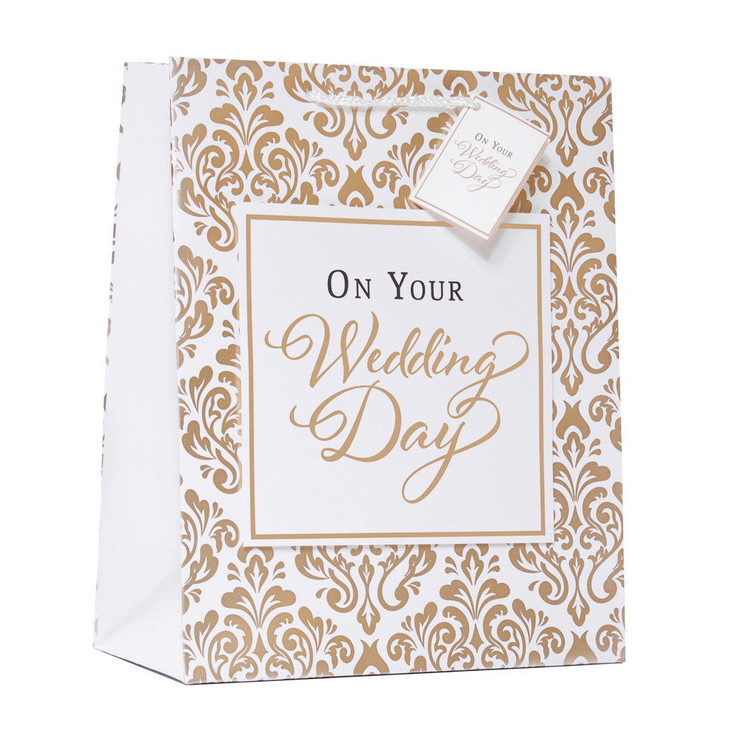 Wraptastic 6 Pack Gift Bag Text Medium Portrait