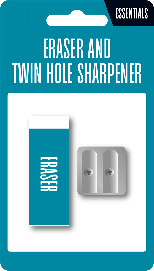 Stationery Set Eraser & Sharpener