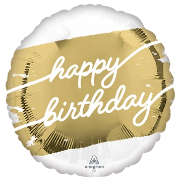 Anagram Golden Age Birthday 18" Foil Balloon