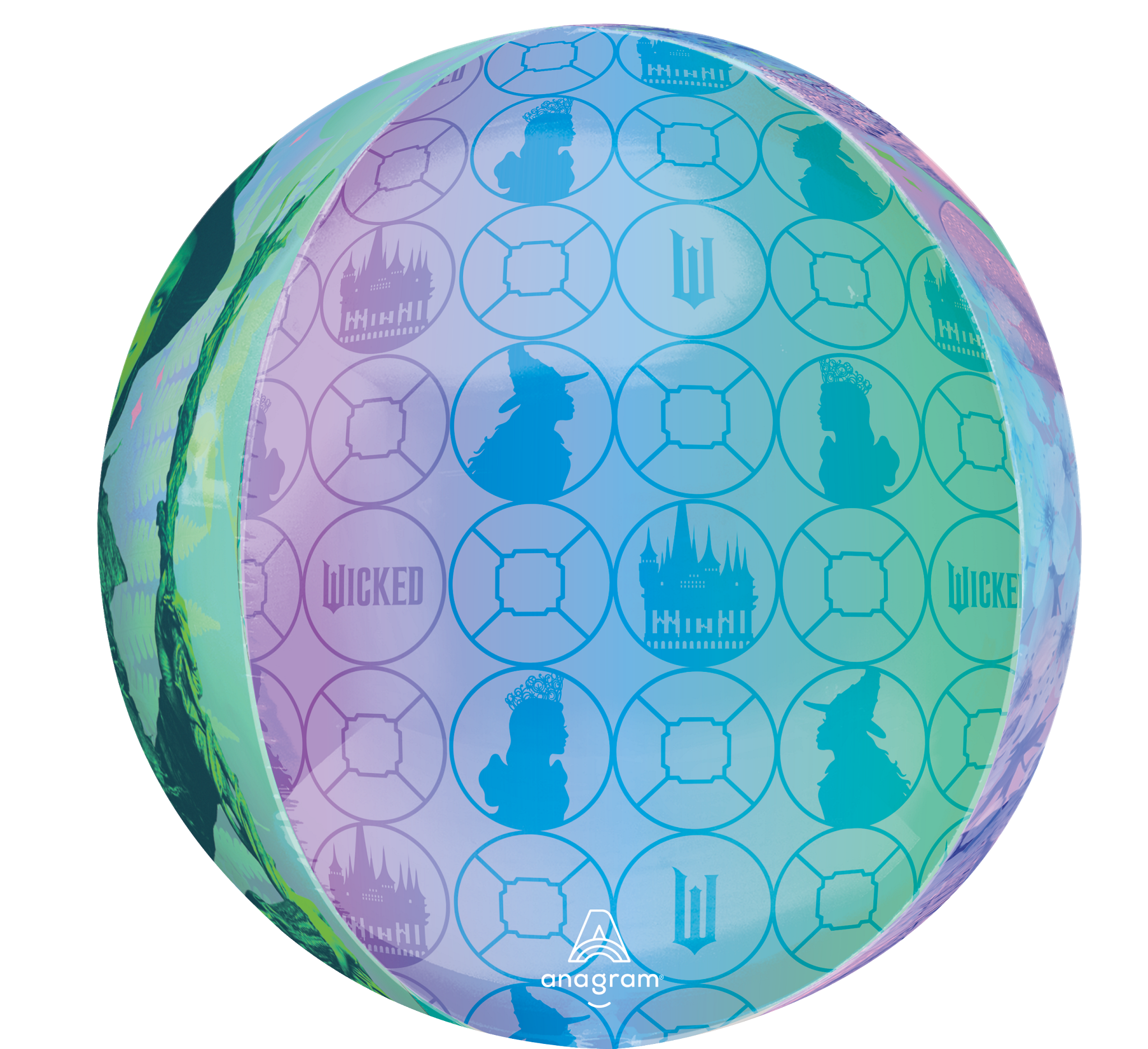 Anagram Foil Balloon Orbz Wicked: For Good 16"