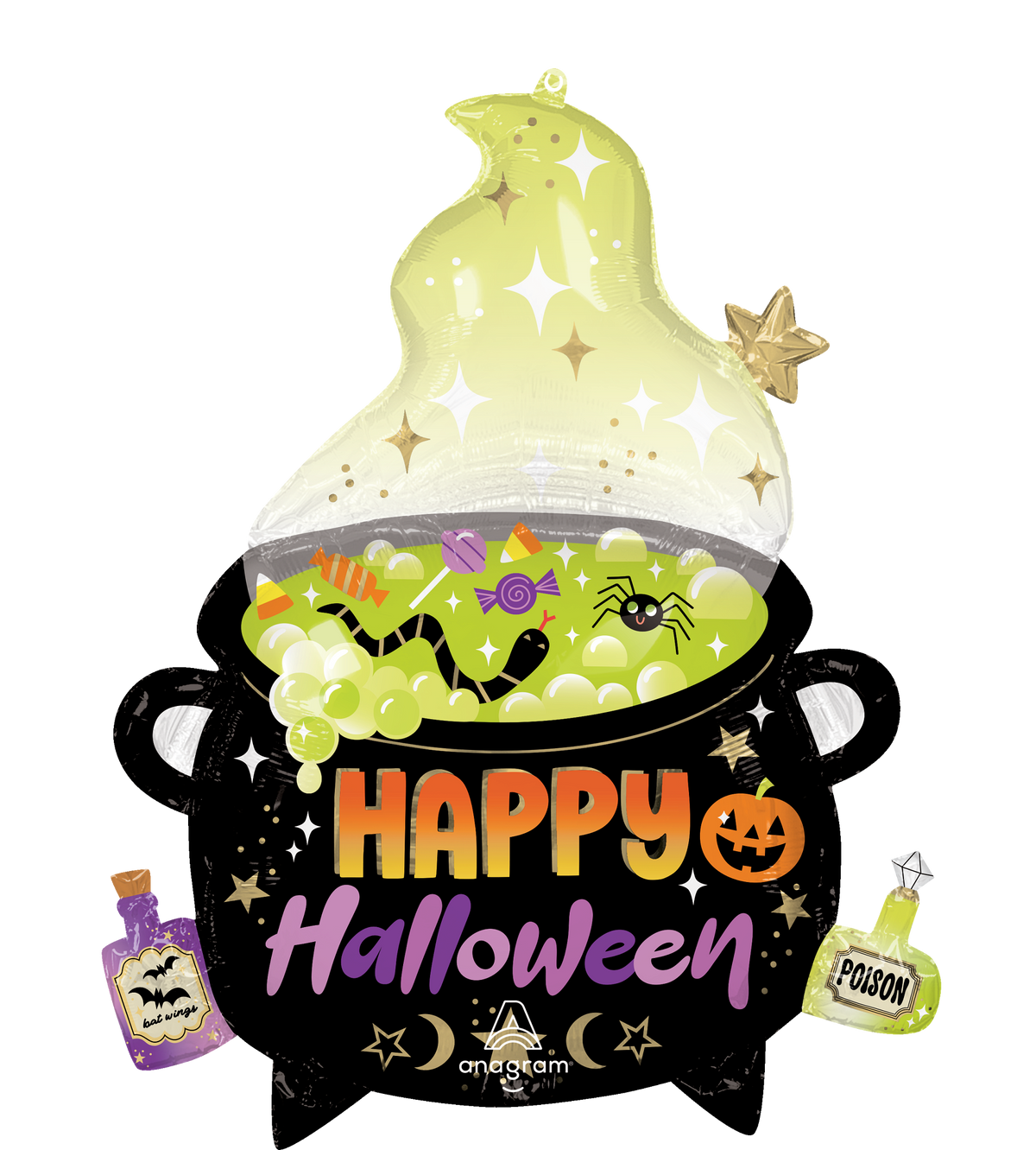 Anagram Witches Brew Cauldron 30" Foil Balloon