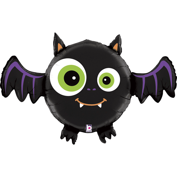 Halloween Multi Sided Smiling Bat 28" Foil Balloon