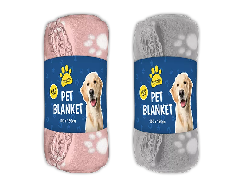 Super Soft Pet Blanket 100x150cm (Colour May Vary)