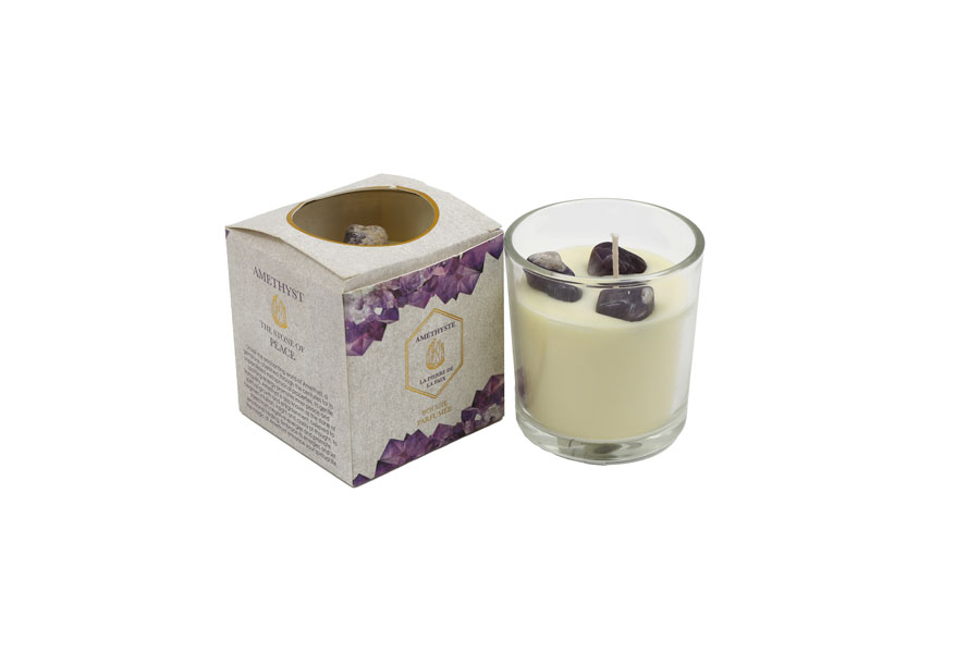 Sifcon Candle Amethyst 7x7.5cm