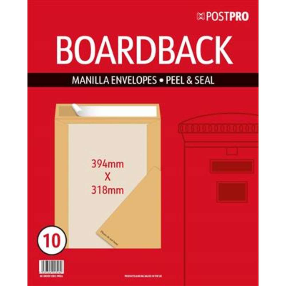 10pk Envelopes 318x394mm Manilla