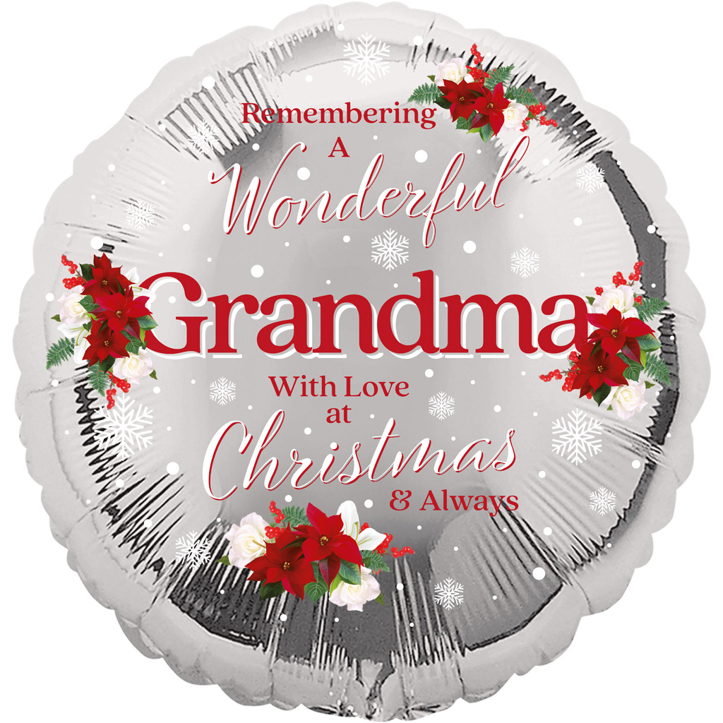 Foil Balloon 18" Grandma Floral