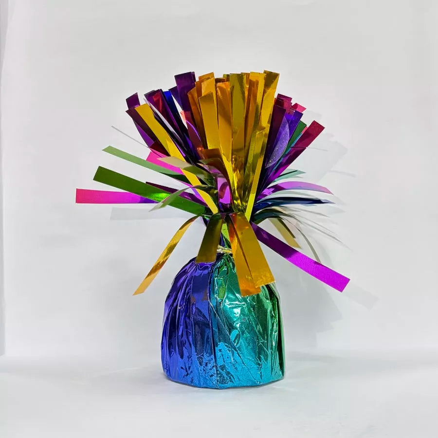 Colorful Tiger Feet Rainbow Balloon Weight, 170g, designed to secure balloons for parties and events.