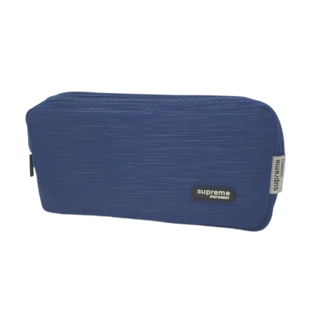 Reach Stationery Pencil Case Double Blue