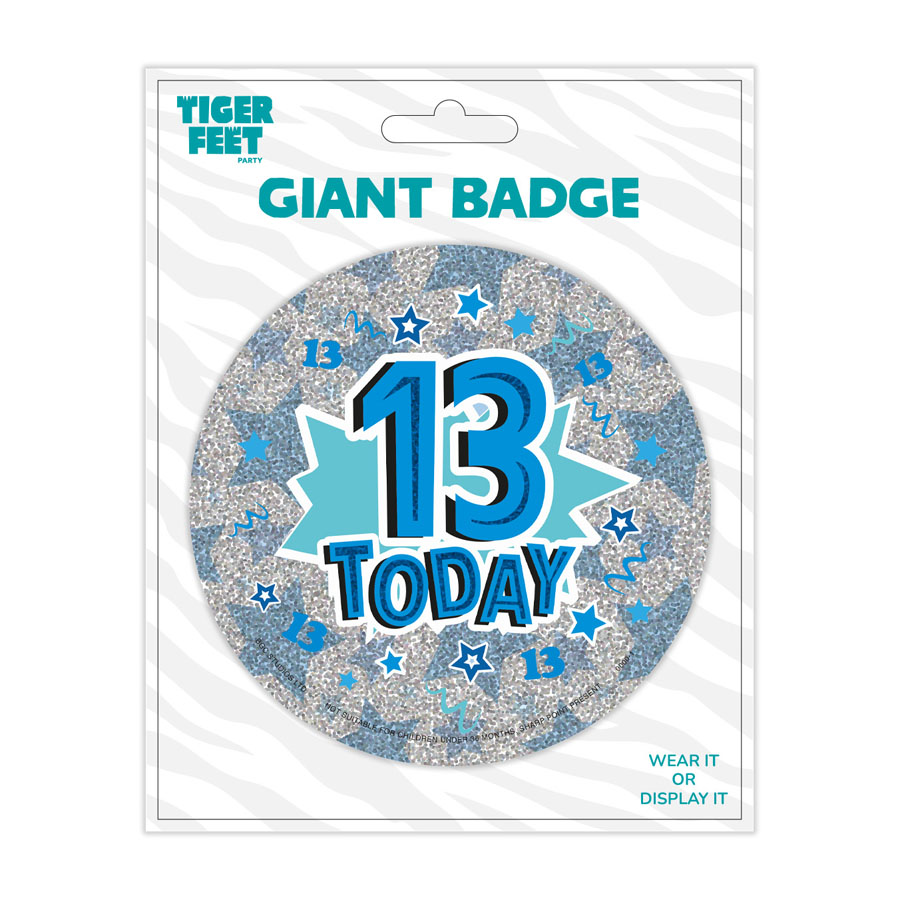 Big Badges Age 13 Male 6pk