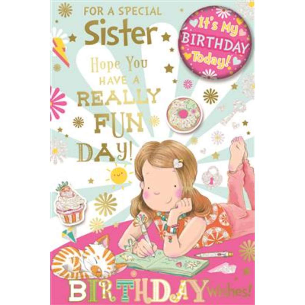 Xpress Yourself C75 Birthday Sister 6pk