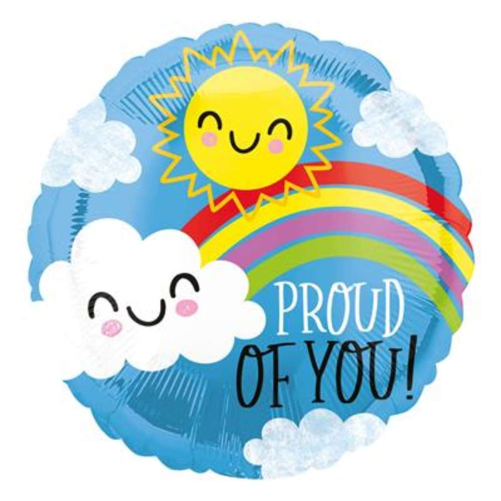 Anagram Foil Balloon 18" Round Sun & Cloud