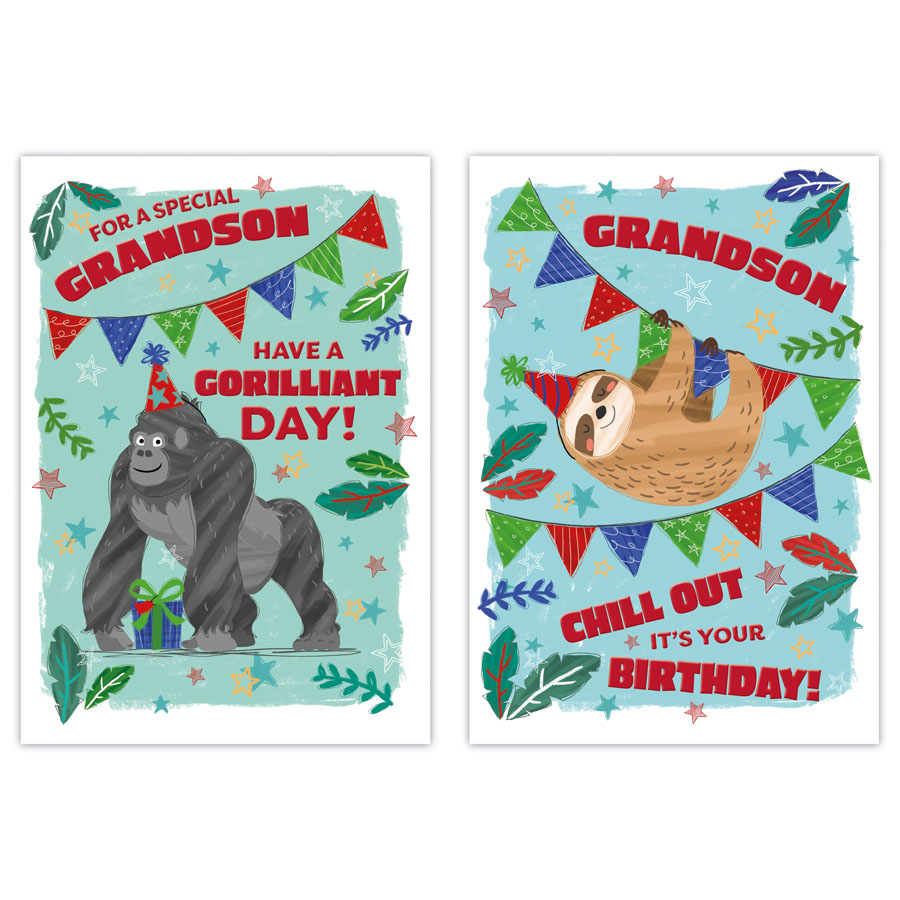 Poppyhill C50 Birthday Grandson 12pk