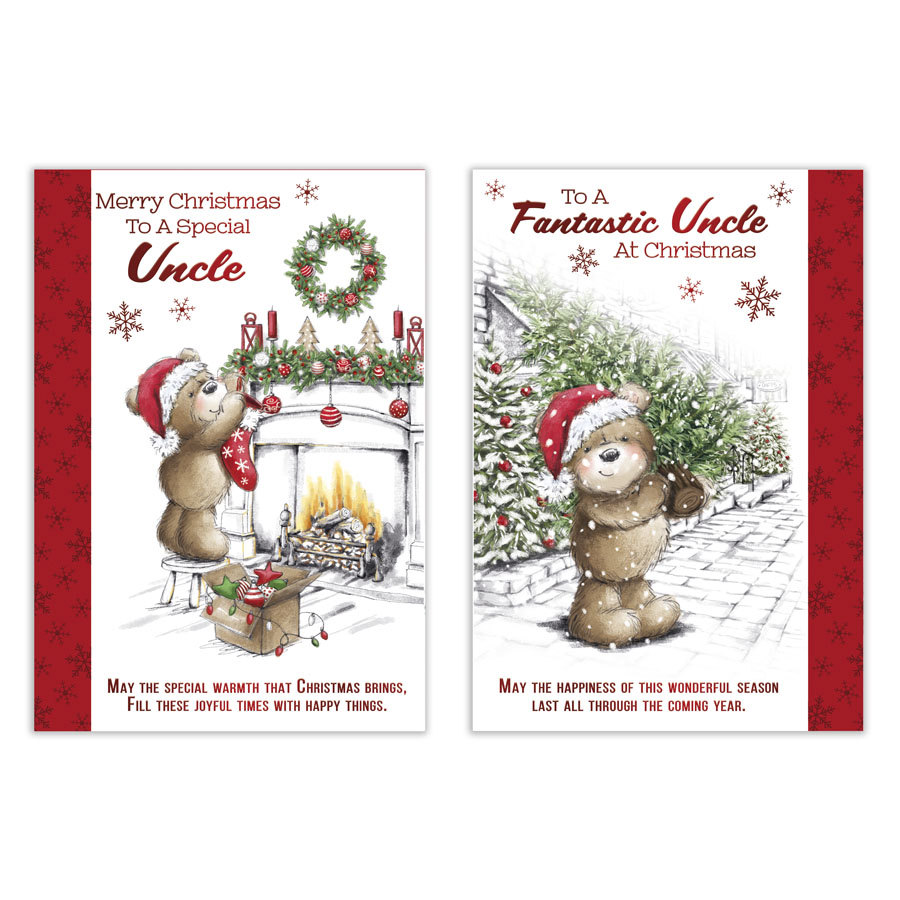 Poppyhill 12 Pack Cards C50 Christmas Uncle