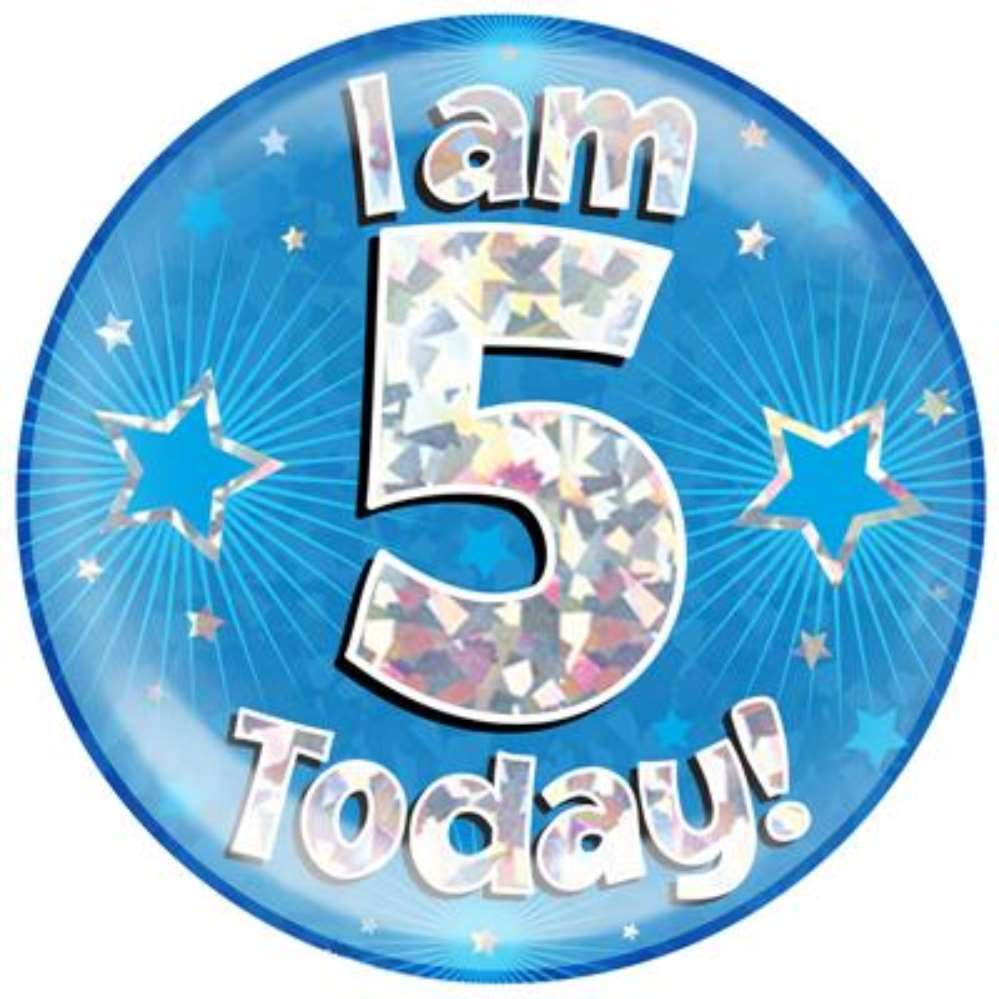 Oaktree Badge 5 Today Blue Jumbo 6
