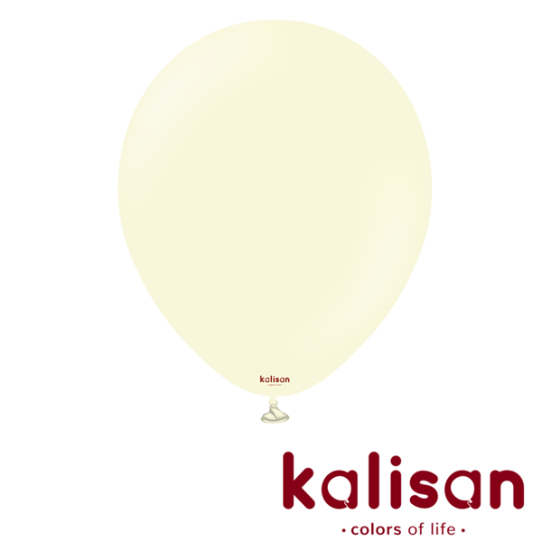 Kalisan Macaron Pale Yellow 18" Latex Balloon 25pk