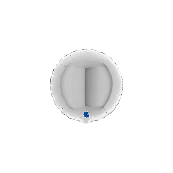 Grabo Foil Balloon Silver Round 4"