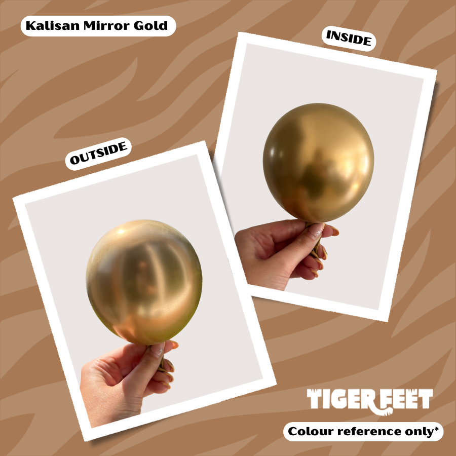 Kalisan 36" Mirror Gold Latex Balloons 2pk