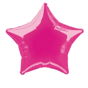 Unique Foil Balloon Hot Pink Star 20