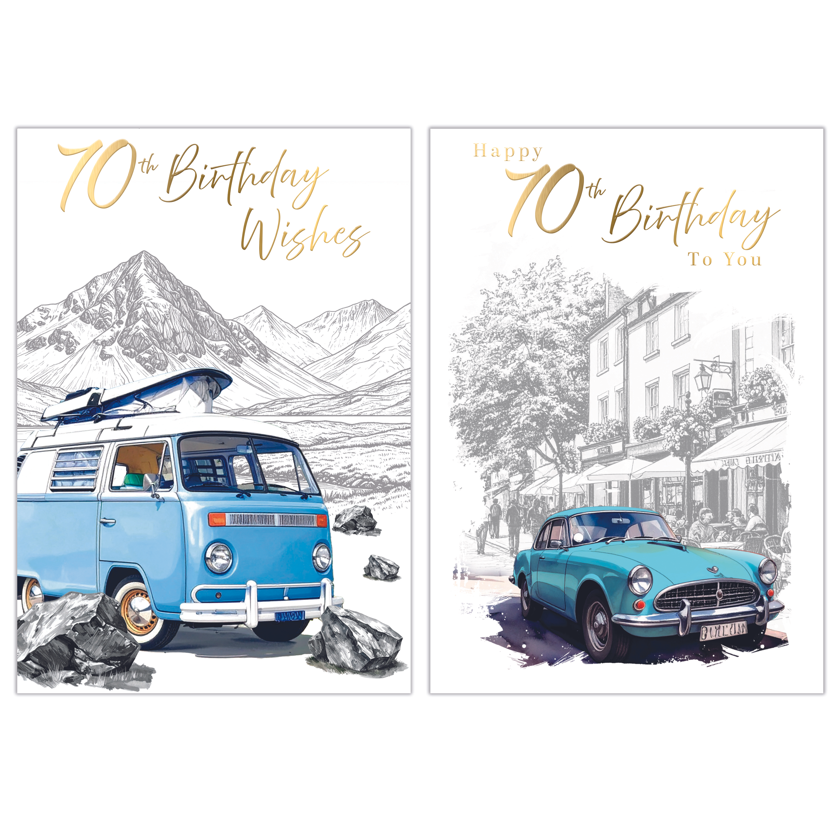 Poppyhill 12 Pack Cards C50 Birthday Age 70