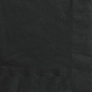 Paper Luncheon Napkins Black - 50pk