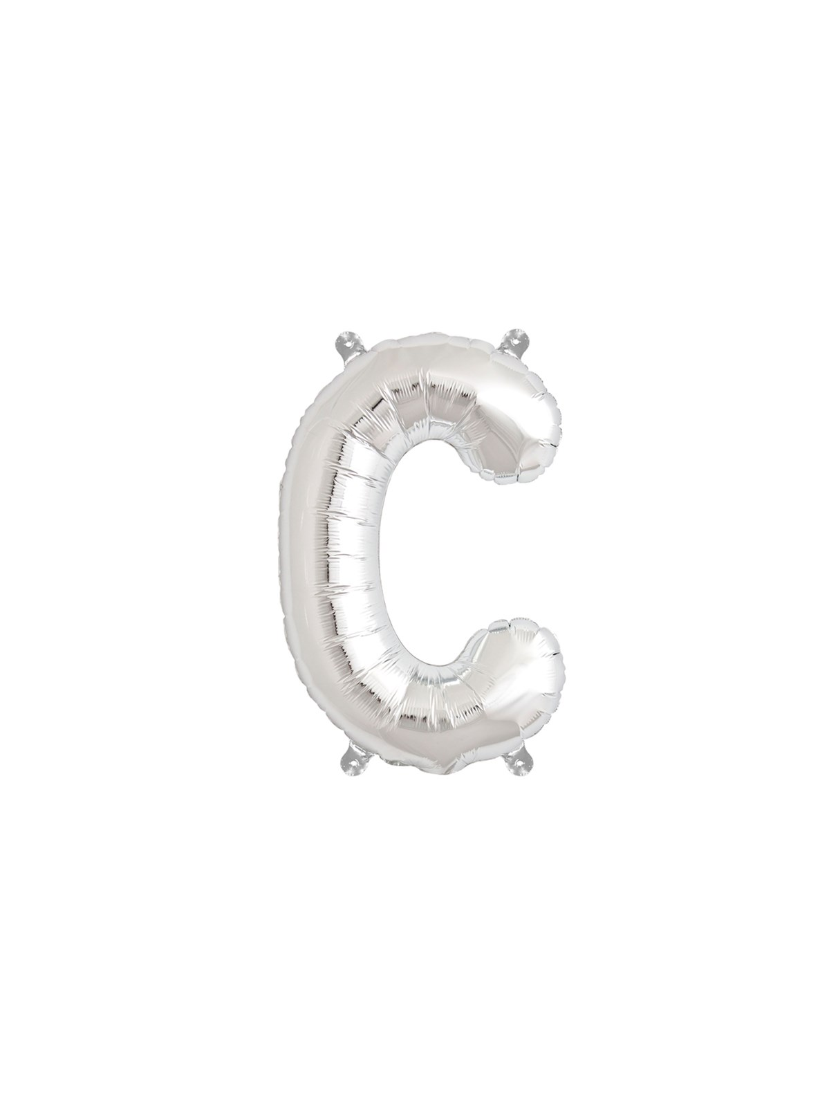 Northstar Foil Balloon Silver 16" Letter C