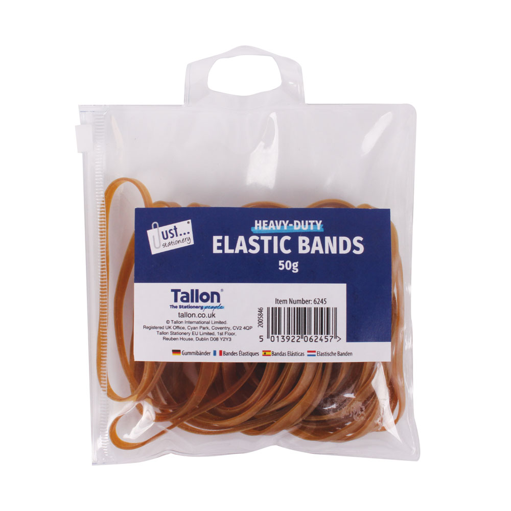Tallon Elastic Bands Brown 50g