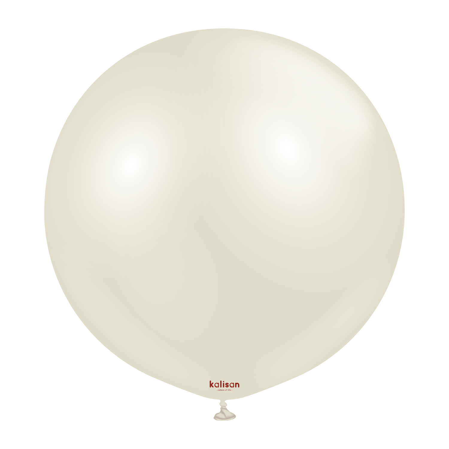 Kalisan 2 Pack Latex Balloons Aura Ivory White 36