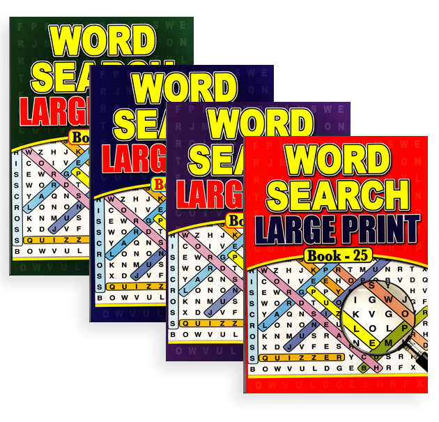 Wordsearch Book Large Print A4 12pk