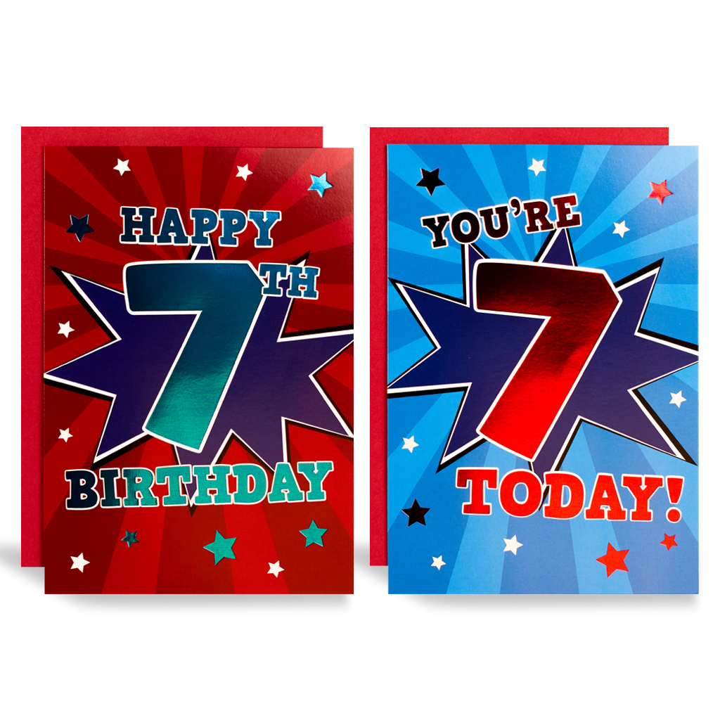 Poppyhill C50 Birthday Age 7 12pk