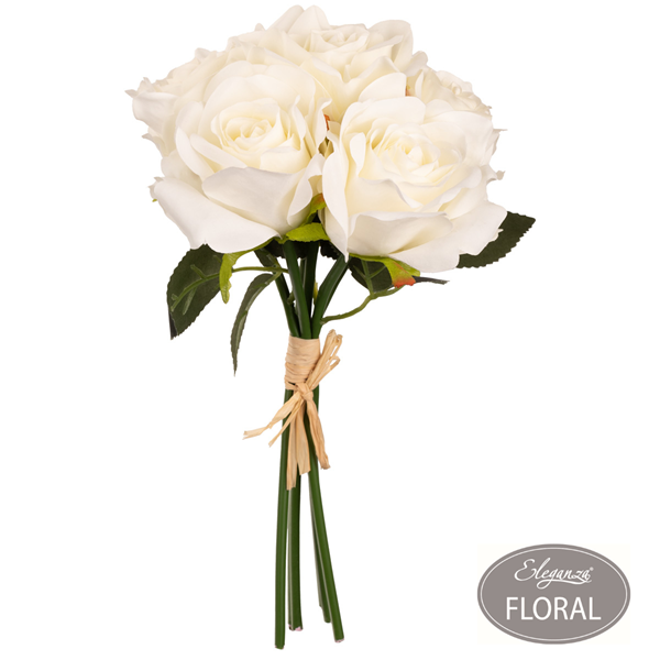 Eleganza Eugenie White Rose Bunch