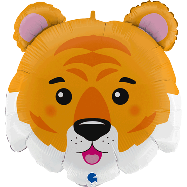 Tiger Head 28" Foil Balloon