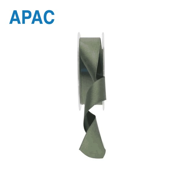 APAC Ribbon Satin Dark Green 25mm x 20m