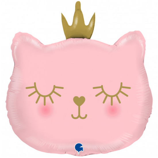 Pink Princess Cat 26" Foil Balloon
