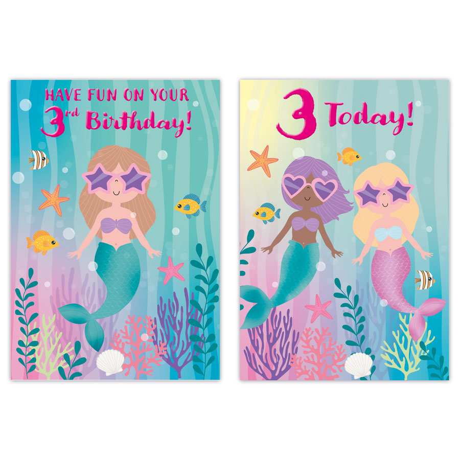 Poppyhill C50 Birthday Age 3 12pk