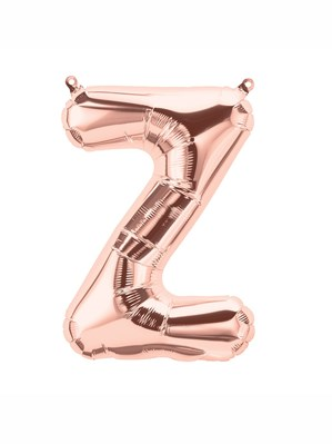 Northstar Foil Balloon Rose Gold 16" Letter Z