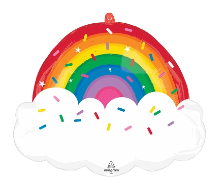 Anagram Rainbow Sprinkles 25" Foil Balloon