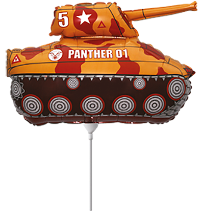 26" Brown Tank Foil Balloon