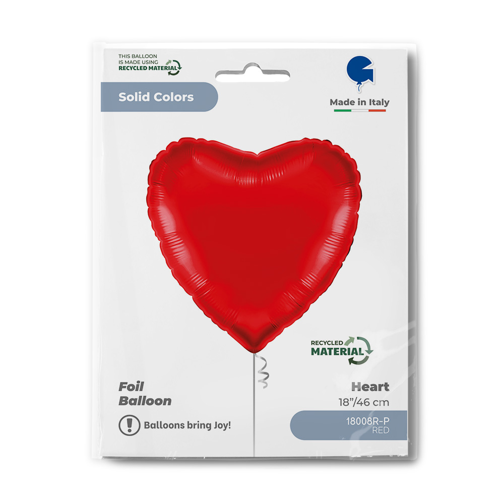 Grabo Foil Balloon Red Heart 18