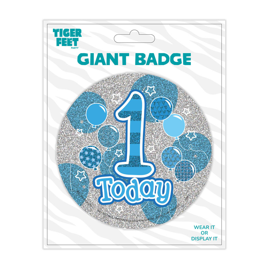 Big Badges Age 1 Male 6pk