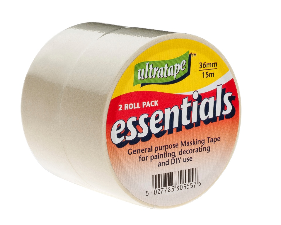 Ultratape 2 Pack Masking Tape 36mm x 15m