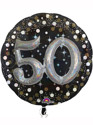 Amscan 50th Gold Celebration 36" Foil Balloon
