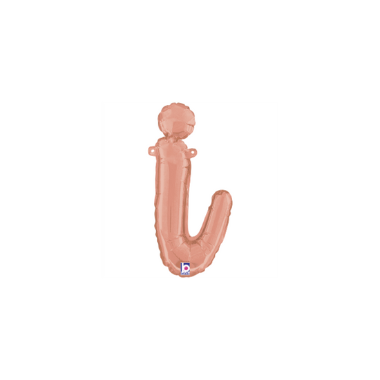 Grabo Foil Balloon Rose Gold 14" Letter I