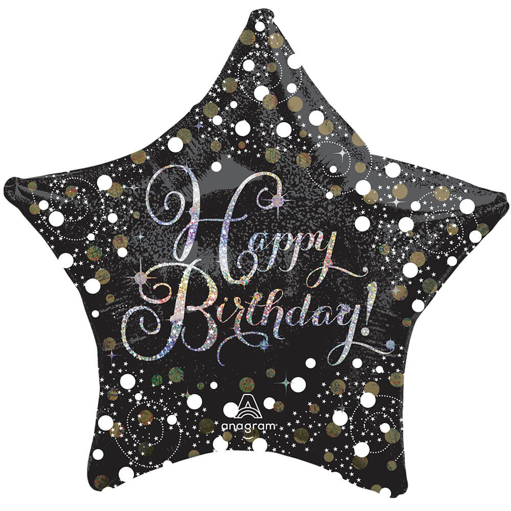 Anagram Sparkling Birthday 28" Foil Balloon