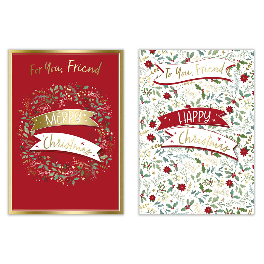Poppyhill 12 Pack Cards C50 Christmas Friend